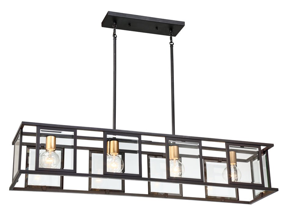 Myhouse Lighting Nuvo Lighting - 60-6417 - Four Light Trestle - Payne - Midnight Bronze
