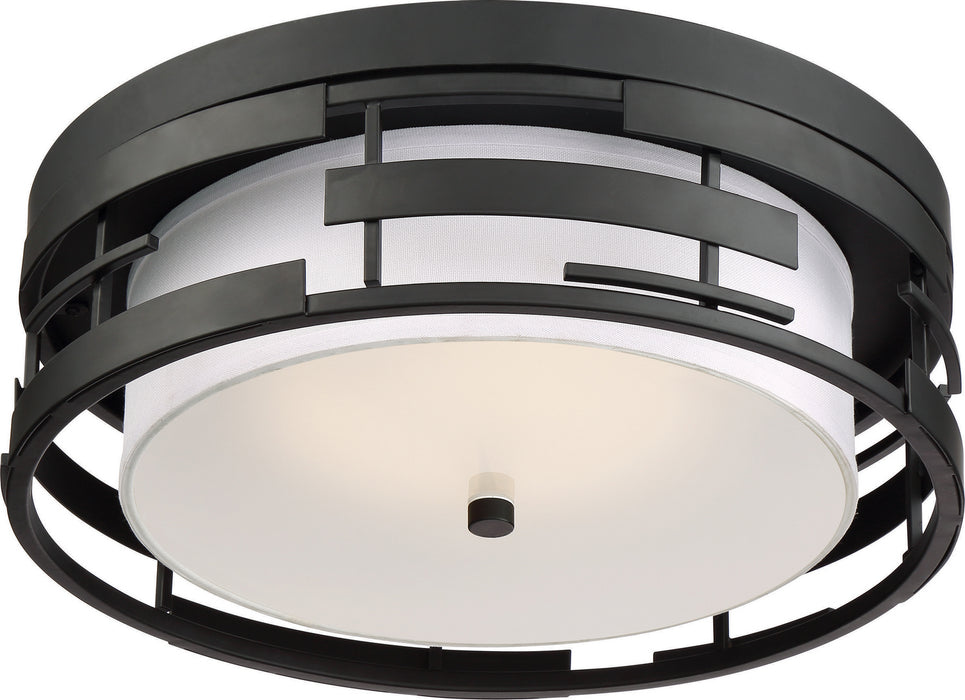 Myhouse Lighting Nuvo Lighting - 60-6434 - Three Light Flush Mount - Lansing - Midnight Bronze