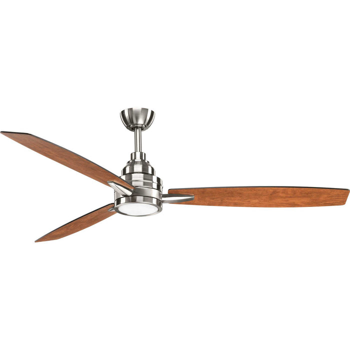 Myhouse Lighting Progress Lighting - P2554-0930K - 60" Ceiling Fan - Gaze - Brushed Nickel