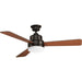 Myhouse Lighting Progress Lighting - P2556-2030K - 52"Ceiling Fan - Trevina - Antique Bronze