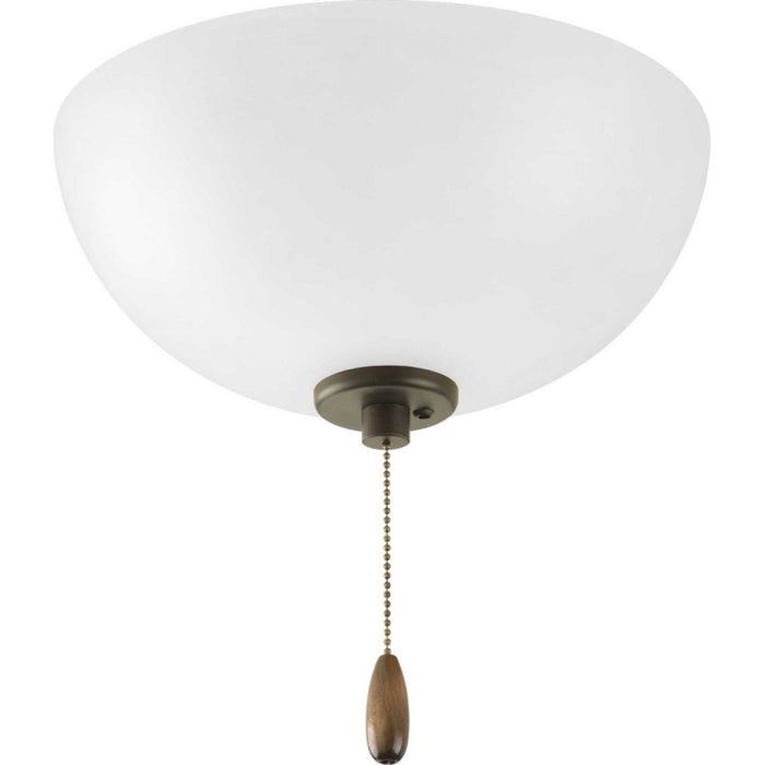 Myhouse Lighting Progress Lighting - P2650-01WB - LED Fan Light Kit - Bravo - Antique Bronze,Brushed Nickel