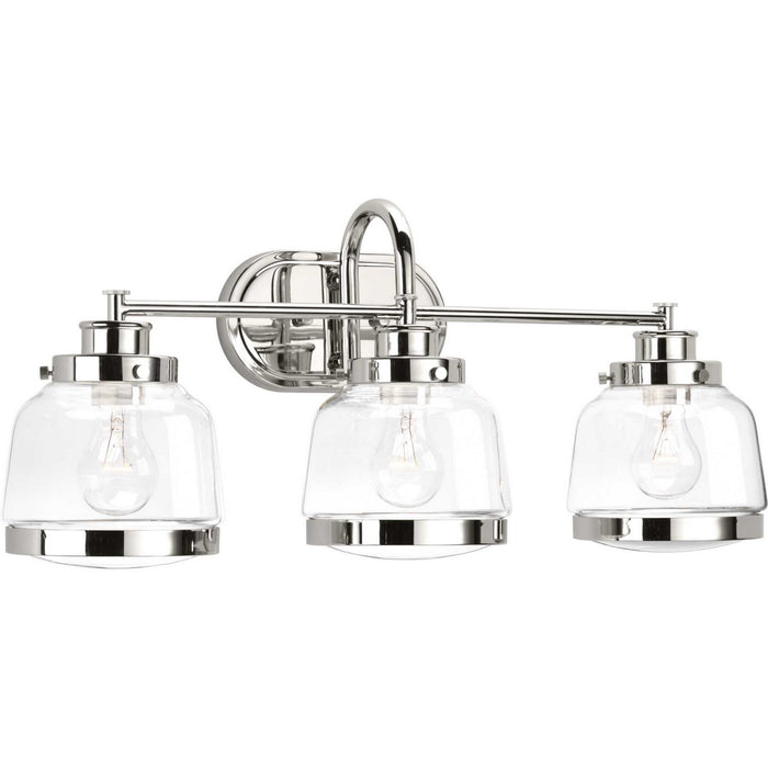 Myhouse Lighting Progress Lighting - P300082-104 - Three Light Bath - Judson - Polished Nickel