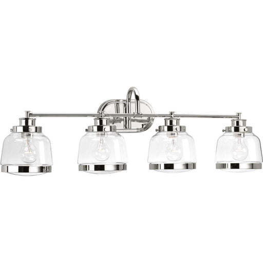 Myhouse Lighting Progress Lighting - P300083-104 - Four Light Bath - Judson - Polished Nickel