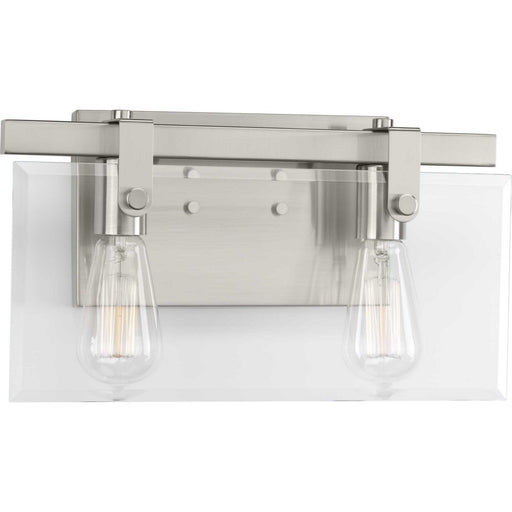 Myhouse Lighting Progress Lighting - P300106-009 - Two Light Bath - Glayse - Brushed Nickel