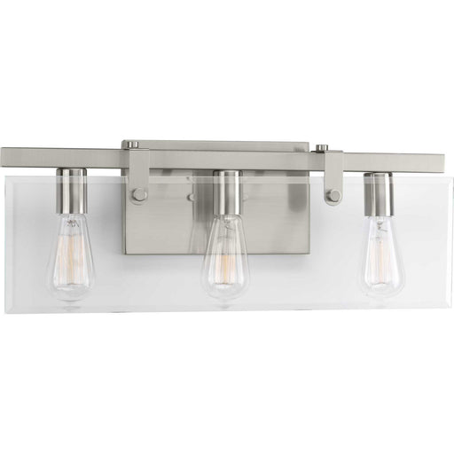 Myhouse Lighting Progress Lighting - P300107-009 - Three Light Bath - Glayse - Brushed Nickel