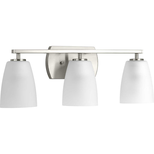 Myhouse Lighting Progress Lighting - P300133-009 - Three Light Bath - Leap - Brushed Nickel