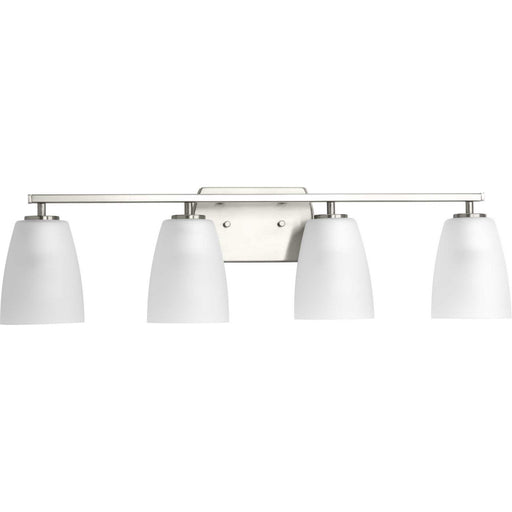 Myhouse Lighting Progress Lighting - P300134-009 - Four Light Bath - Leap - Brushed Nickel