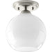 Myhouse Lighting Progress Lighting - P350075-009 - One Light Flush Mount - Carisa - Brushed Nickel