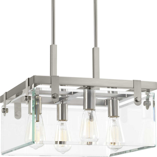 Myhouse Lighting Progress Lighting - P350090-009 - Four Light Semi-Flush/Convertible - Glayse - Brushed Nickel