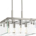 Myhouse Lighting Progress Lighting - P350090-009 - Four Light Semi-Flush/Convertible - Glayse - Brushed Nickel