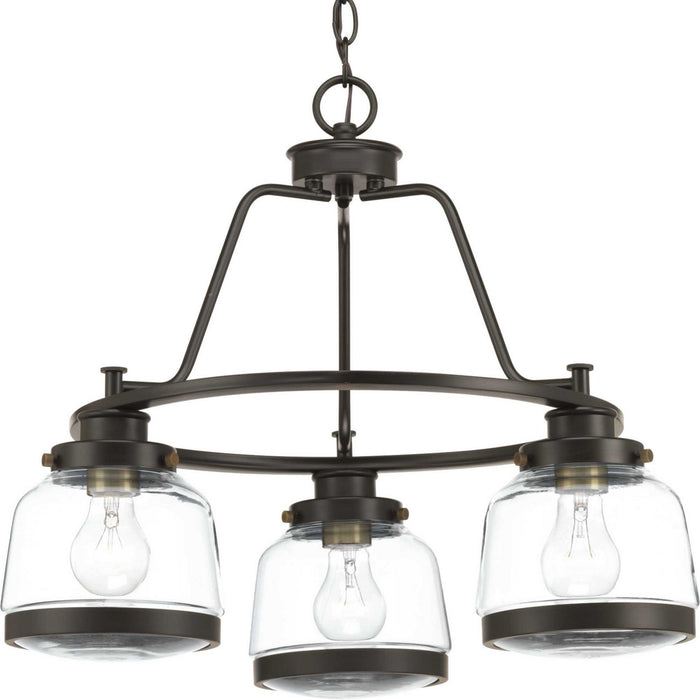 Myhouse Lighting Progress Lighting - P400057-020 - Three Light Chandelier - Judson - Antique Bronze