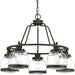 Myhouse Lighting Progress Lighting - P400058-020 - Five Light Chandelier - Judson - Antique Bronze