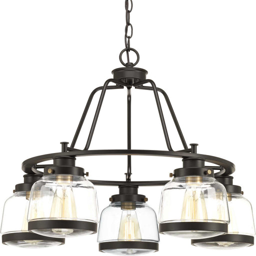 Myhouse Lighting Progress Lighting - P400058-020 - Five Light Chandelier - Judson - Antique Bronze