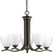 Myhouse Lighting Progress Lighting - P400063-020 - Five Light Chandelier - Laird - Antique Bronze