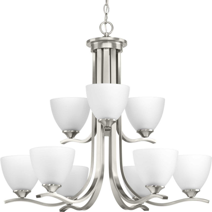 Myhouse Lighting Progress Lighting - P400064-009 - Nine Light Chandelier - Laird - Brushed Nickel