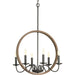 Myhouse Lighting Progress Lighting - P400081-020 - Six Light Chandelier - Fontayne - Antique Bronze