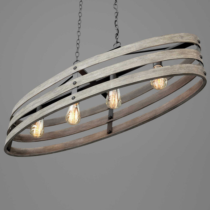 Myhouse Lighting Progress Lighting - P400097-143 - Four Light Island Pendant - Gulliver - Graphite