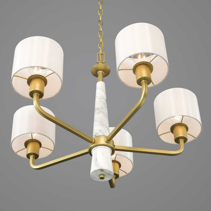 Myhouse Lighting Progress Lighting - P400098-078 - Five Light Chandelier - Palacio - Vintage Gold