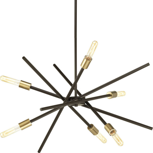 Myhouse Lighting Progress Lighting - P400108-020 - Six Light Chandelier - Astra - Antique Bronze