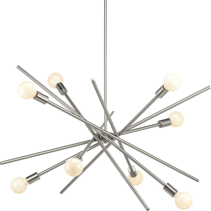 Myhouse Lighting Progress Lighting - P400109-009 - Eight Light Chandelier - Astra - Brushed Nickel