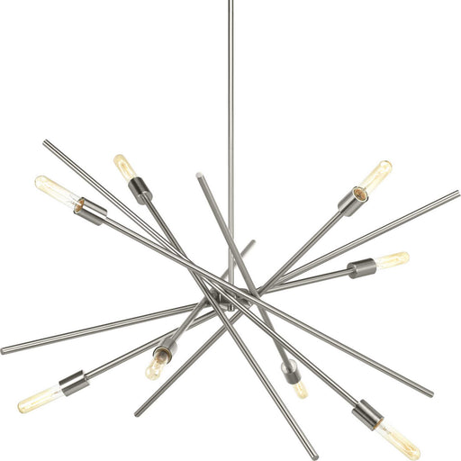 Myhouse Lighting Progress Lighting - P400109-009 - Eight Light Chandelier - Astra - Brushed Nickel