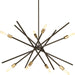 Myhouse Lighting Progress Lighting - P400109-020 - Eight Light Chandelier - Astra - Antique Bronze