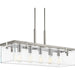 Myhouse Lighting Progress Lighting - P400116-009 - Five Light Island Pendant - Glayse - Brushed Nickel