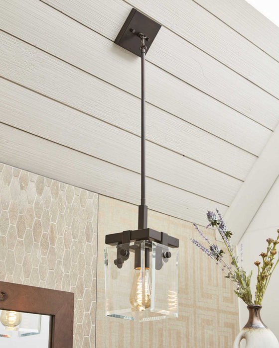 Myhouse Lighting Progress Lighting - P500073-020 - One Light Mini Pendant - Glayse - Antique Bronze