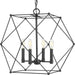 Myhouse Lighting Progress Lighting - P500083-031 - Four Light Pendant - Spatial - Black