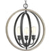 Myhouse Lighting Progress Lighting - P500093-143 - Three Light Pendant - Conestee - Graphite