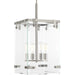 Myhouse Lighting Progress Lighting - P500095-009 - Four Light Pendant - Glayse - Brushed Nickel