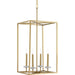 Myhouse Lighting Progress Lighting - P500105-078 - Four Light Pendant - Palacio - Vintage Gold