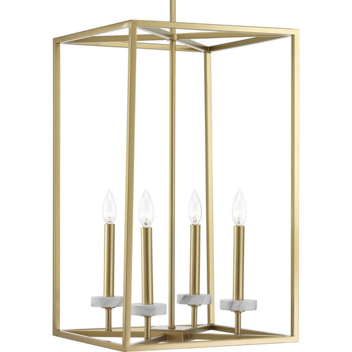 Myhouse Lighting Progress Lighting - P500105-078 - Four Light Pendant - Palacio - Vintage Gold