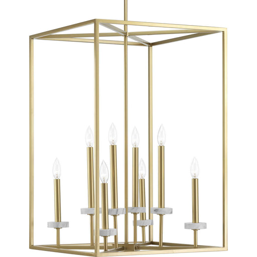 Myhouse Lighting Progress Lighting - P500106-078 - Eight Light Pendant - Palacio - Vintage Gold