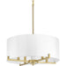 Myhouse Lighting Progress Lighting - P500108-078 - Four Light Pendant - Palacio - Vintage Gold