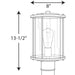 Myhouse Lighting Progress Lighting - P540020-020 - One Light Post Lantern - Gunther - Antique Bronze