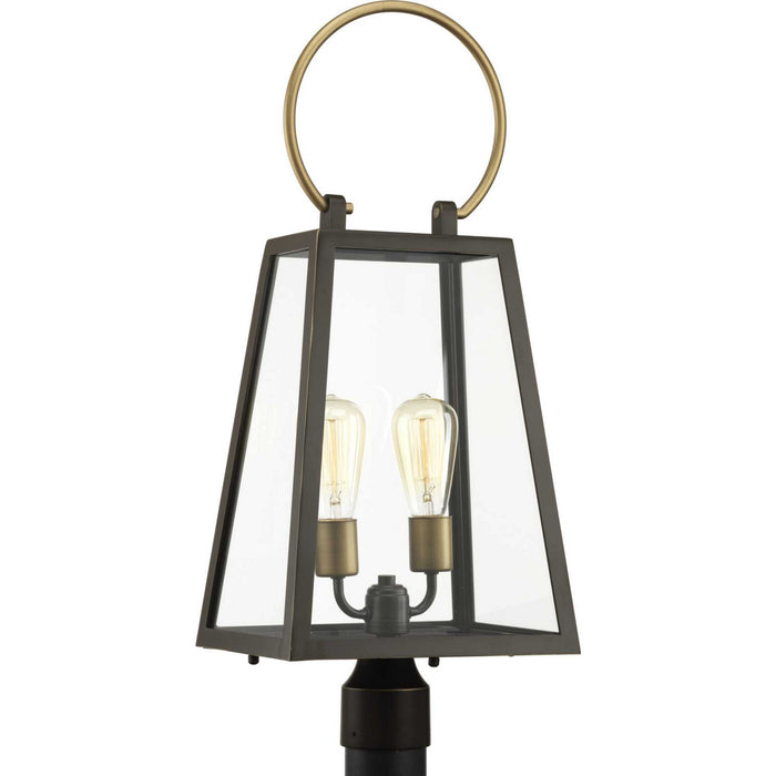 Myhouse Lighting Progress Lighting - P540028-020 - Two Light Post Lantern - Barnett - Antique Bronze