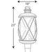 Myhouse Lighting Progress Lighting - P540029-031 - One Light Post Lantern - Hollingsworth - Black