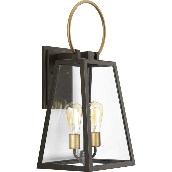 Myhouse Lighting Progress Lighting - P560079-020 - Two Light Wall Lantern - Barnett - Antique Bronze