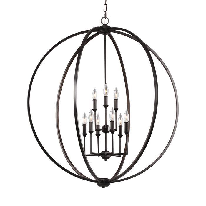 Myhouse Lighting Visual Comfort Studio - F3058/9ORB - Nine Light Chandelier - Corinne - Oil Rubbed Bronze