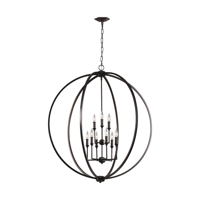 Myhouse Lighting Visual Comfort Studio - F3058/9ORB - Nine Light Chandelier - Corinne - Oil Rubbed Bronze