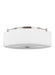 Myhouse Lighting Generation Lighting - FM312BS - Three Light Flush Mount - Sunset Drive - Brushed Steel