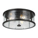 Myhouse Lighting Generation Lighting - OL7633ES - Three Light Flush Mount - Dakota - Espresso