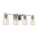 Myhouse Lighting Visual Comfort Studio - VS24304SN - Four Light Vanity - Mercer - Satin Nickel