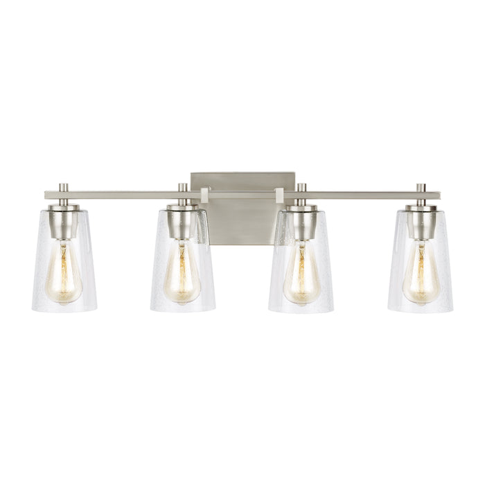 Myhouse Lighting Visual Comfort Studio - VS24304SN - Four Light Vanity - Mercer - Satin Nickel