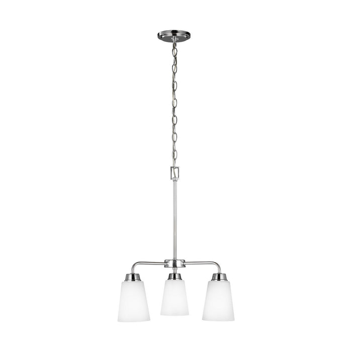 Myhouse Lighting Generation Lighting - 3115203-05 - Three Light Chandelier - Kerrville - Chrome