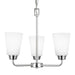 Myhouse Lighting Generation Lighting - 3115203-05 - Three Light Chandelier - Kerrville - Chrome