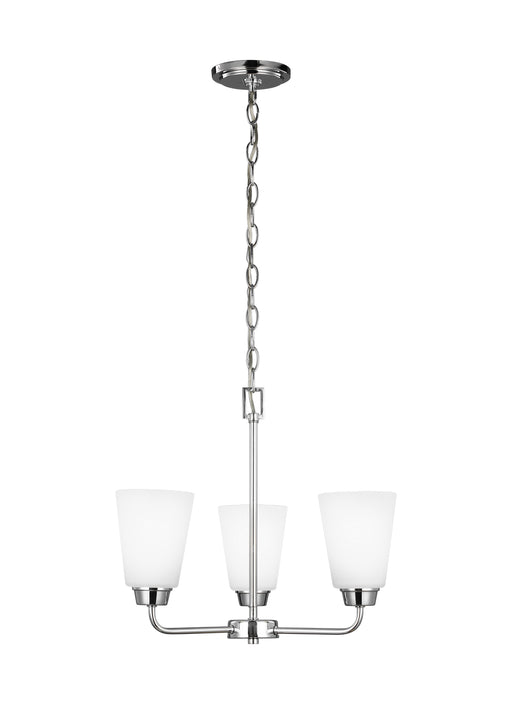 Myhouse Lighting Generation Lighting - 3115203-05 - Three Light Chandelier - Kerrville - Chrome