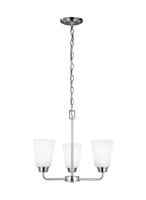 Myhouse Lighting Generation Lighting - 3115203EN3-05 - Three Light Chandelier - Kerrville - Chrome