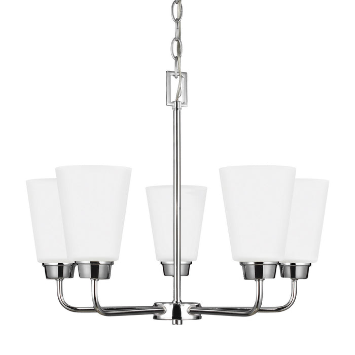 Myhouse Lighting Generation Lighting - 3115205-05 - Five Light Chandelier - Kerrville - Chrome